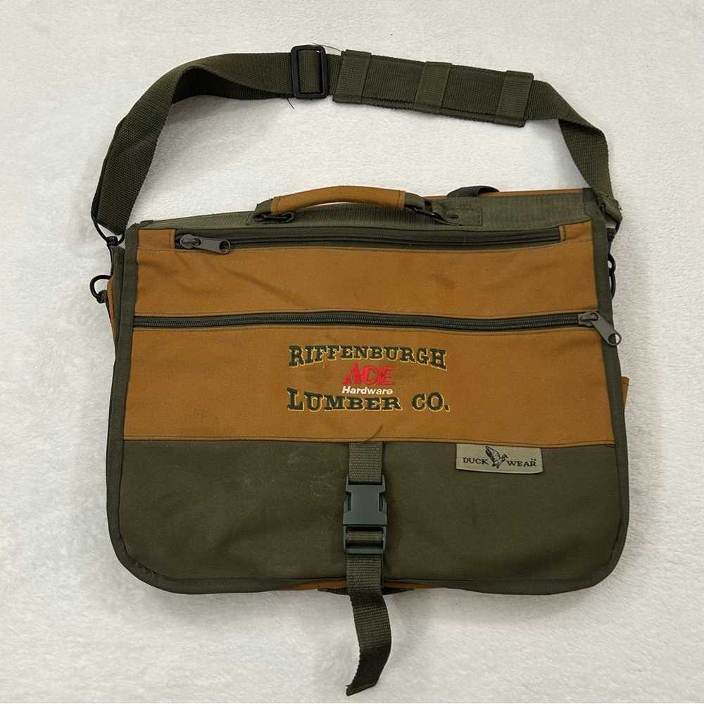 Ace Hardware Duck Wear Canvas Shoulder Messenger Laptop Tool Bag Brief Case
